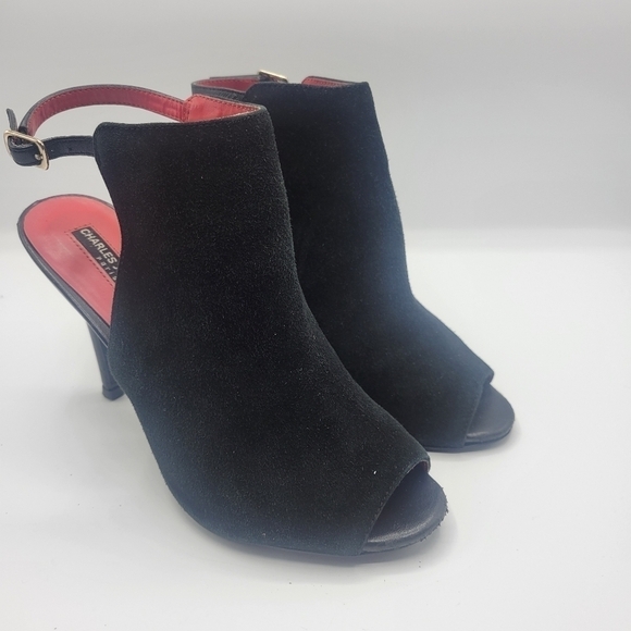 Charles Jourdan Paris heels size 7 1/2 leather upper - Picture 1 of 16